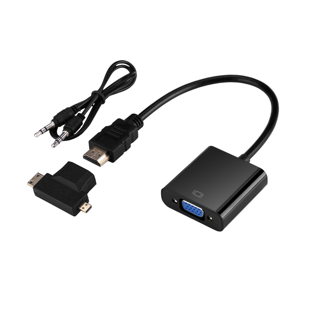 Micro Hdmi To Vga Adapter With Audio Cable 7340572239860