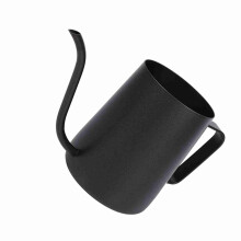 Black 350ml Stainless Steel Coffee Kettle with Long Gooseneck Spout Pour Over