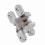Unsichtbares Kreuzscharnier 60,4 mm für 8