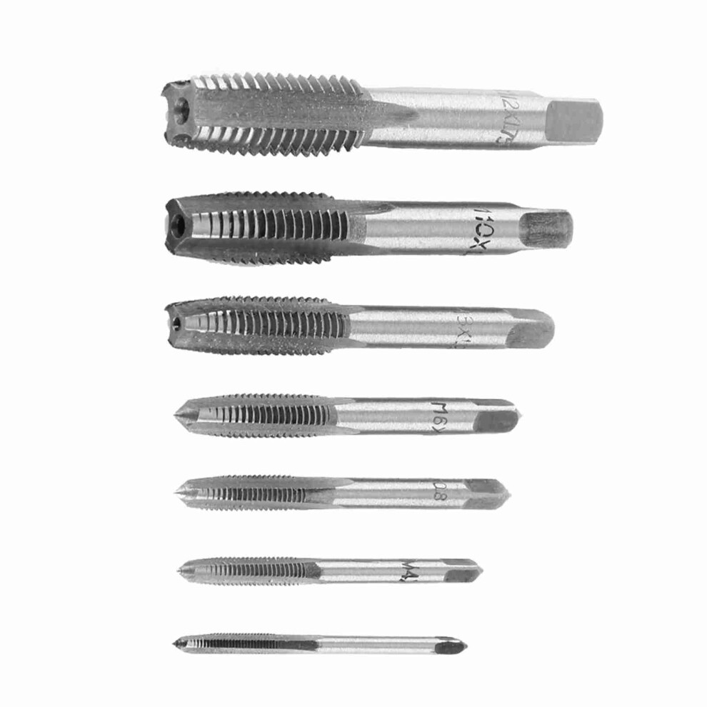 7Pcs Steel Metric Thread Taps M3-M12 For Soft Materials 4031392967820