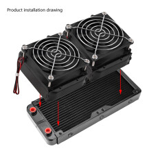 240mm Aluminum Water Cooling Radiator for CPU, Industrial & A/C Use