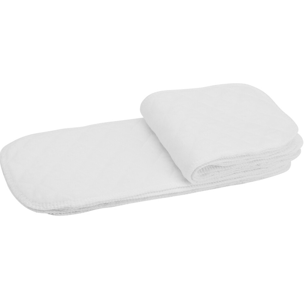 Soft Breathable Cotton Nappy Liners 10pcs for Baby Toddler Diapers 3 Layers