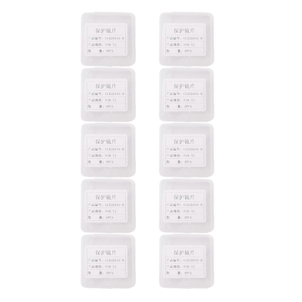 10Pcs Laser Welding Protective Lens 18X2 For Wsx Qilin Hanwei Sup Laser Welding Lens 6935161829990