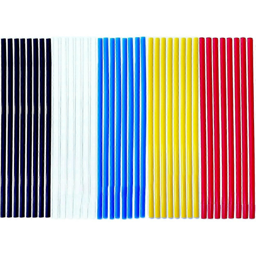 40Pcs Plastic Welding Rods - 9.8''Plastic Welding Repair Rods Strips Common Flat Plastic Welding Rod 6935161818611