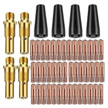 50PCS Flux Core gaslose Düsenspitzen-Kit, Mig Schweißpistolen-Zubehör