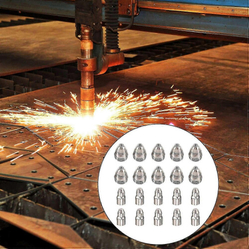 20pcs P80 Plasma Cutting Torch Consumable Cutting Cnc 80a P80 Plasma Torch Tip Electrode Nozzle 1