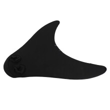 Black Lightweight Fishtail Swim Fin for Kids & Adults, Size L/S
