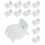 KINZON 12 PCS Hot Roller-clips, hårrulleclips, hårclips til rollers, krølleclips, hårkrøllerclips, clips til hot rollers, clips til rollersW 1
