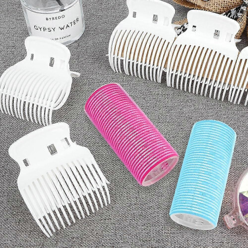KINZON 12 PCS Hot Roller-clips, hårrulleclips, hårclips til rollers, krølleclips, hårkrøllerclips, clips til hot rollers, clips til rollersW 2