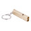 High Frequency Emergency Whistle with Keyring - Durable Double Hole Design Gold 3