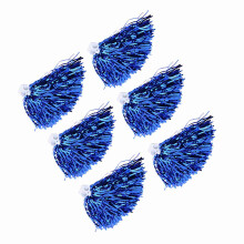 Blue Cheerleading Pom Poms for Sports & Dance Parties Bright & Durable Material