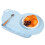 Light Blue Silicone Baby Placemat with Foldable 3