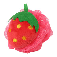 Accessoires de bain à séchage rapide : boules de bain en forme de fruits, éponge exfoliante en maille, brosse de douche élégante avec