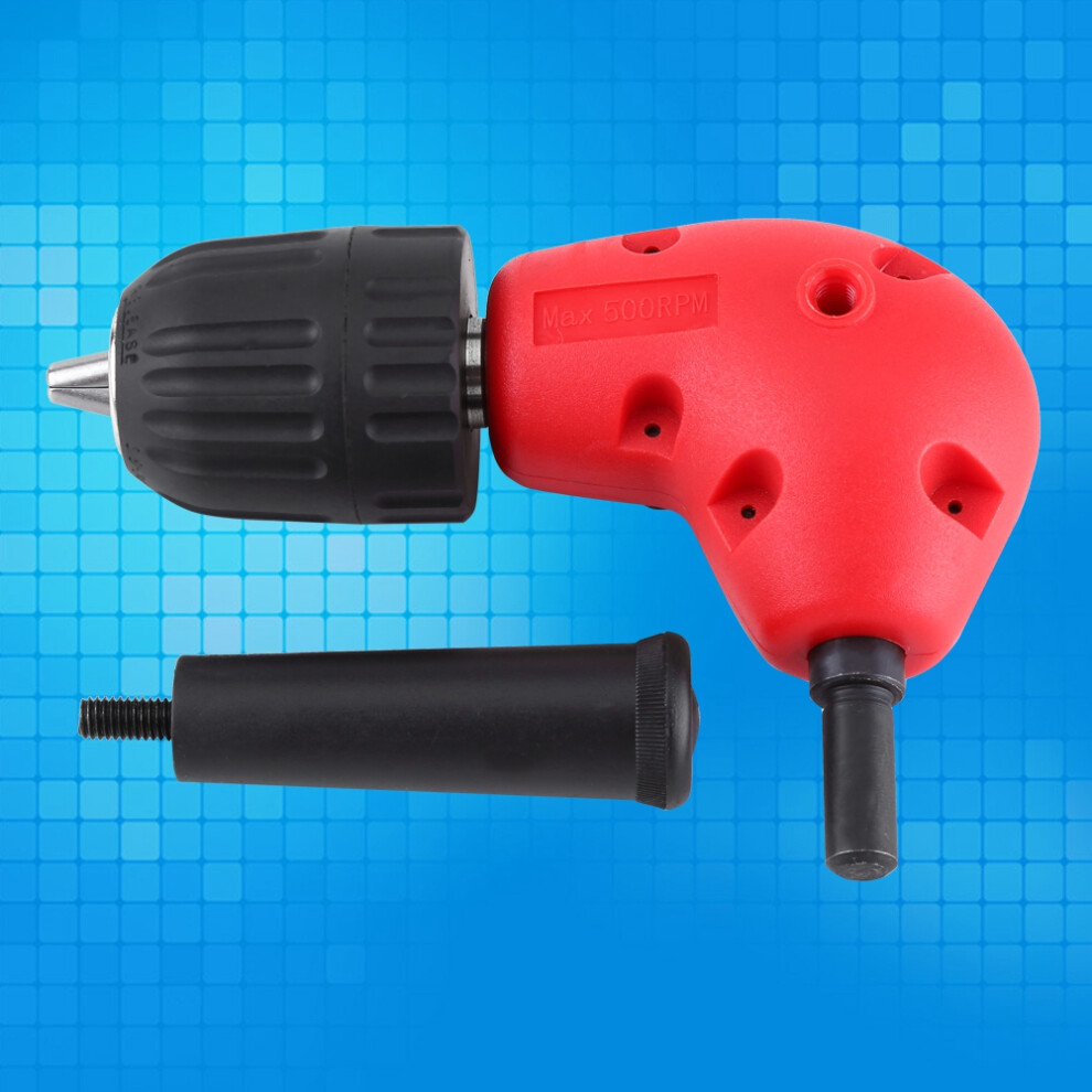 Electric Drill Right Angle Adapter 90 Degrees 9.5Mm Shank Keyless Chuck Tool 7901392975941