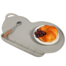 Baby Suction Mat Anti-Slip Dining Grey