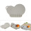 Non-Slip Baby Dinner Mat Suction Grey 5