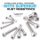 480pcs M2/M3/M4 Stainless Steel Hex Socket Cap Screws and Nuts Set 13