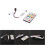 Mini 21 Keys IR Wireless LED Controller for WS2812B Strips, 5-24V 6