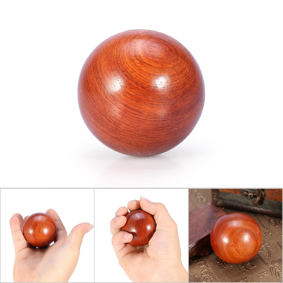 Relaxation Massage Baoding Balls 5cm Wooden Stress Relief Exercise Tool - 1Pc