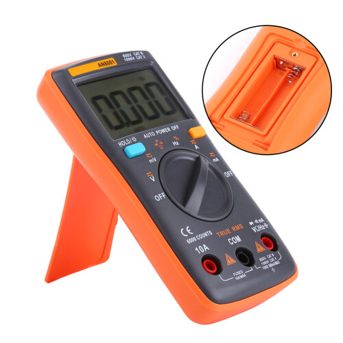 6000 Count Portable Digital Multimeter AC/DC Voltmeter Resistance Tester 2
