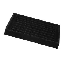Ring Display Case Holder for Jewelry Black 20 Slots High-Quality Material