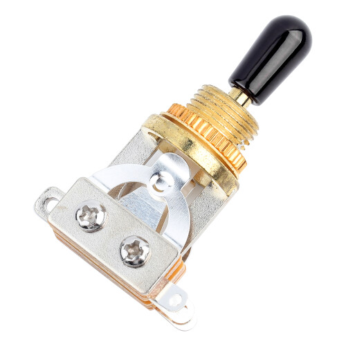 3 Way Toggle Switch for LP Guitar Gold Metal Replacement 5x2cm 1