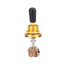 3 Way Toggle Switch for LP Guitar Gold Metal Replacement 5x2cm