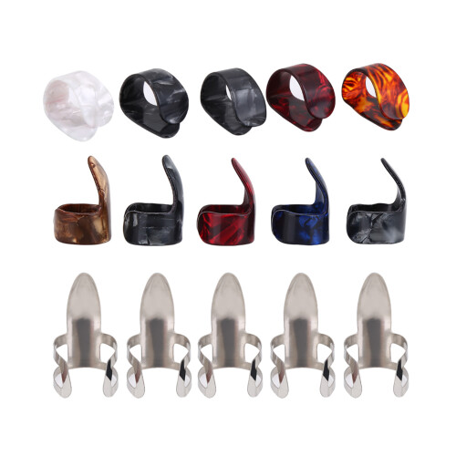 Guitar Finger Picks Protector 15PCS Set with Storage Box for Aussie Musicians