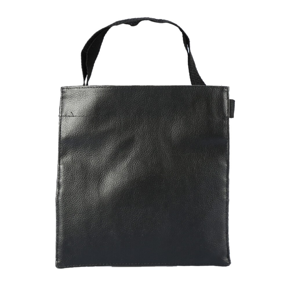 Black PU Makeup Brush Holder Case Waist Bag Organizer Large Capacity