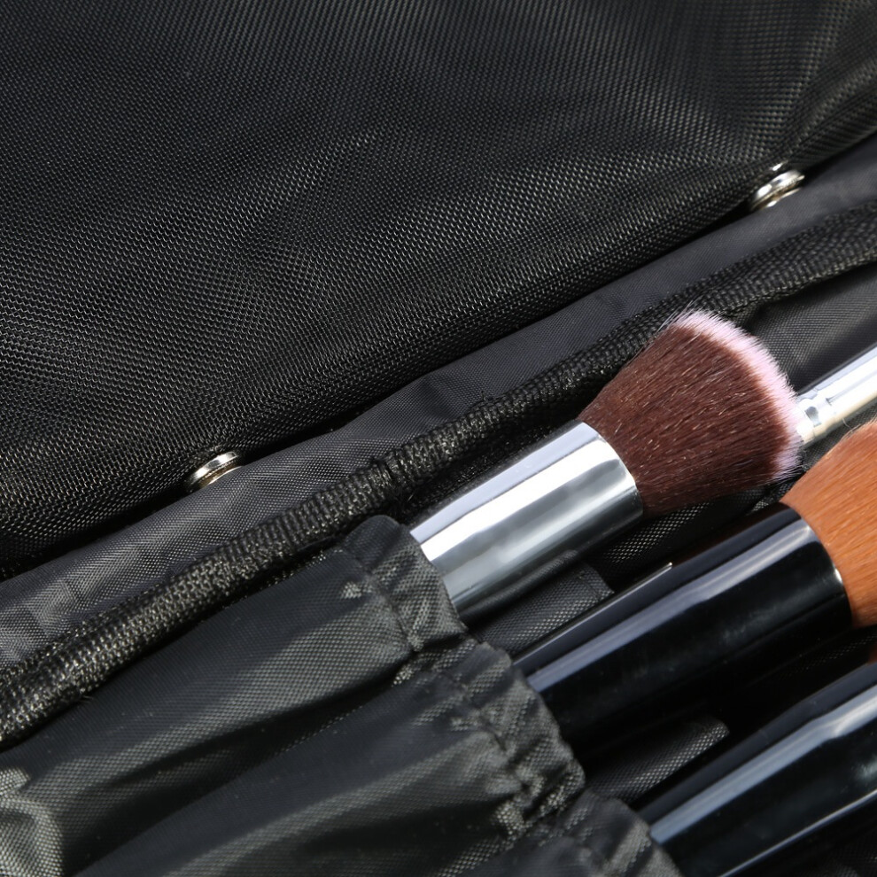 Durable Cosmetic Brush Pouch With Pockets