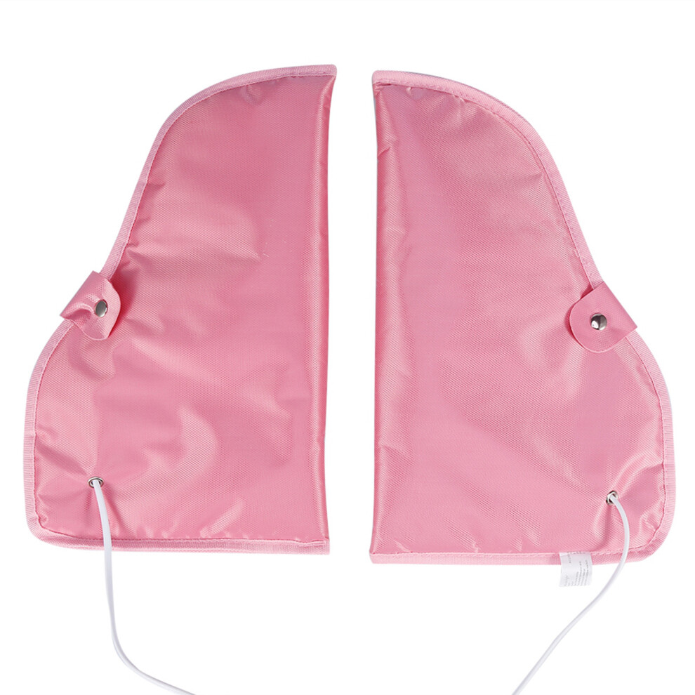 Pink Heated Mitts For Paraffin Wax Skin Care, 70W