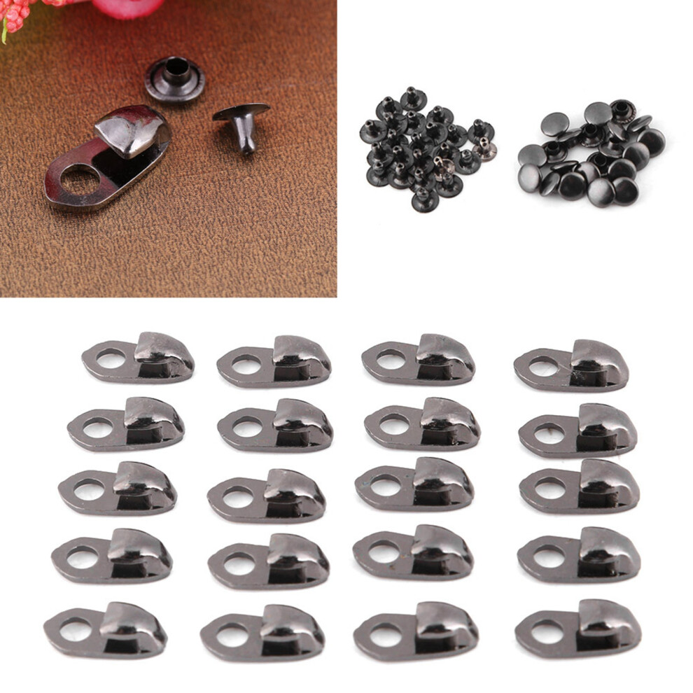 20Pcs Boot Lace Fittings With Rivets For Climbing Hiking Camping And Repairs 5081392980885