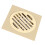 Square Floor Drain Brass Grate Bathroom Shower 5