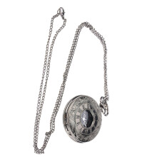 Classical Alloy Quartz Pocket Watch Necklace 80cm Chain, Round Dial