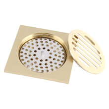 Square Brass Floor Drain Waste Grate Shower