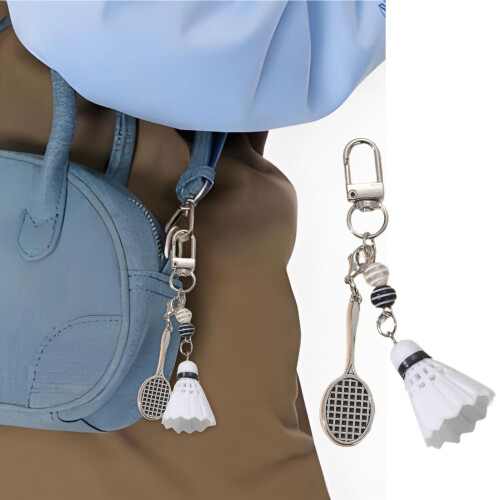 Compacte badmintonsleutelhanger voor-Sleutelhangerstijl 1 2
