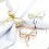 Porte-serviettes en forme de nœud papillon, perles-argent 5