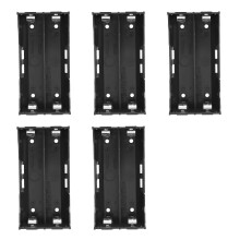 5 Stücke Schwarzes Plastik 2 x 3,7V 18650 Batterien 4-Pin-Batteriehalter-Gehäuse