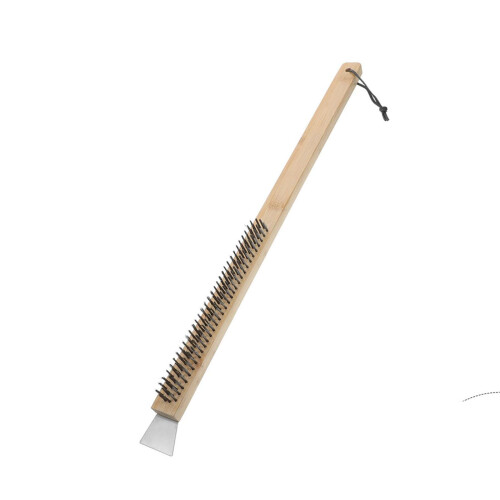 Resistant Metal Pizza Cleaning Tool With Integrated Blade And