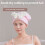 Bowknot Design Elastic Hair Drying Cap Soft Absorbent Fast-Pink 5
