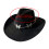 Western Styles Hat with Butterfly Chain Decors Large Brims-5 4