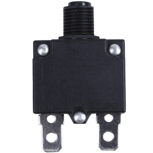 Interruptor automático AC 125/250V 10A Protector de sobrecarga térmica negro