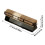 Rotating Wooden Permanent Calendar With Metal Frame-Silver 4