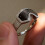 Snow Goggles Shape Adjustable Rings Opening Jewelry-Black 1 7