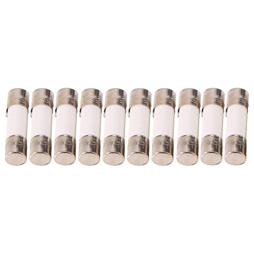 10Pcs 250V 0.5A 500mA Κεραμικές ασφάλειες γρήγορης εμφύσησης Σωλήνες 5mm x 20mm
