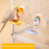 Cage Mount Bird Training Perch Food Cup For Long Tailed-Purple 7