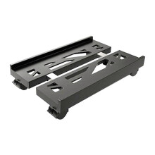 Verstellbarer mobiler CPU-Ständer, belüfteter Computer-Turm-Ständer PC-Turmstand mit 4 Caster-Rädern, unter dem Schreibtischhalter