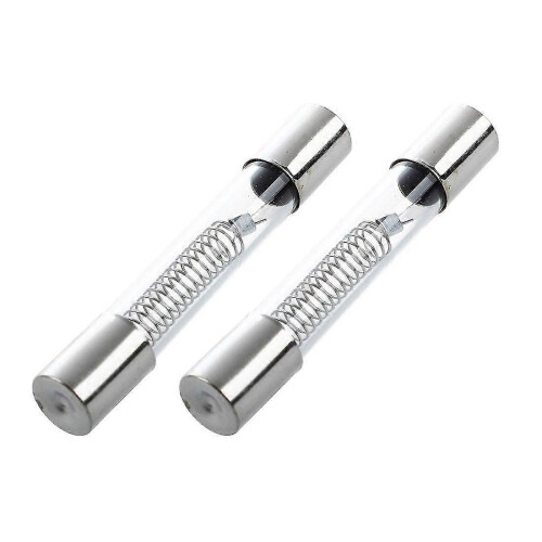 2 x 0.65A 5KV 6mm x 40mm αξονικοί γυάλινοι σωλήνες ασφαλειών για φούρνο μίνι κύματος
