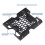 4Pcs 5,25 polegadas a 3,5 polegadas suporte para ventilador de refrigeração de 2,5 polegadas suporte para disco rígido SSD suporte interno p 3