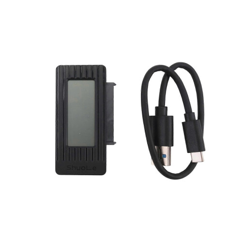 ShuoLe USB 3.1 Caixa do disco rígido Adaptador de disco rígido de 2,5/3,5 polegadas Ecrã Digital Inteligente Cabo do Easy Drive 1
